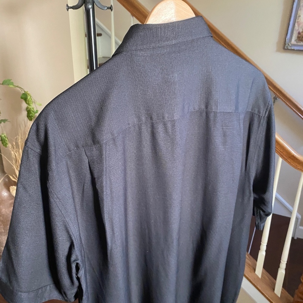 Pronto Uomo Mens Vintage 100% Silk Casual Button Down Shirt Size Large - Picture 3 of 10
